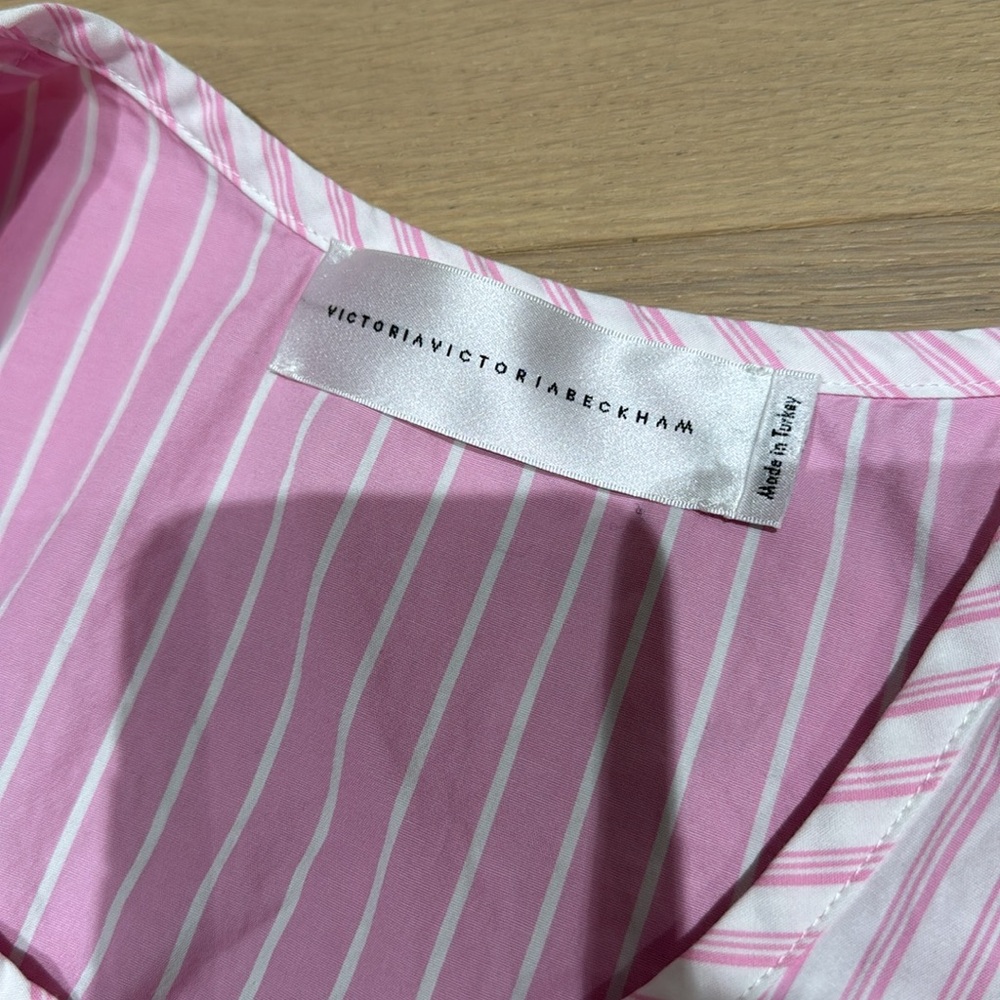 Pink Striped Sleeveless Top - Picture 2 of 5